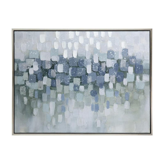 1 Piece Framed Abstract Art Print 35.4 in. x 47.2 in.